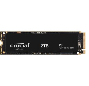 2TB Crucial P3 M.2 2280 NVMe PCIe 3.0 interne SSD – schnelle Lesegeschwindigkeit & zuverlässiger Speicher für PC & Notebook
